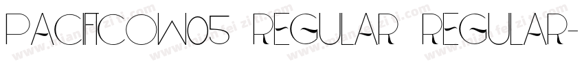 PacificoW05 Regular Regular字体转换